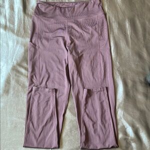 Pink High-Waisted Leggings